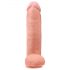 King Cock 12 testisa veliki dildo (30 cm) - prirodan