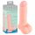 Medicinski - ravni medicinski silikonski dildo (20cm) - prirodan