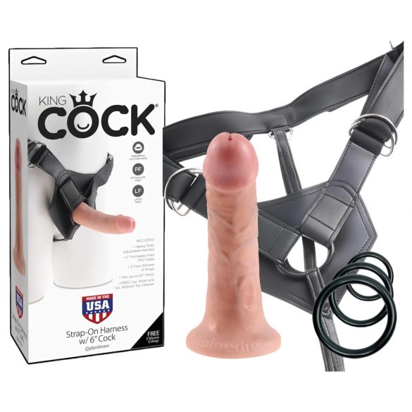 King Cock Strap-on 6 - strap-on dildo - prirodan