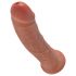 King Cock 8 dildo (20 cm) - tamno prirodna