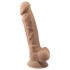 Silexd 7 - dildo sa vakuumskom bazom - 17,5 cm (natural)