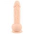 Silexd 9,5 - dildo s usisnom bazom - 24 cm (prirodna boja)