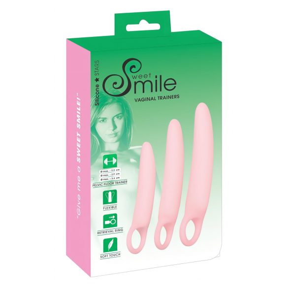 SMILE - Vaginalni trenažeri - set dildova - roza (3 dijela)