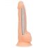 Naked Addiction 8 - realistični dildo s postoljem za pričvršćivanje (20 cm)