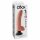 King Cock 9 - savitljiv, nožni vibrator (26cm) - prirodan