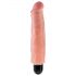 King Cock 7 Stiffy - vodootporni, realistični vibrator (18 cm) - prirodni