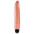 King Cock 10 Stiffy - vodootporni, realistični vibrator (25 cm) - prirodni