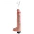 King Cock 10 - realistični špricajući dildo (25 cm) - prirodan