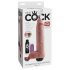 King Cock 11 - realistični špricajući dildo (28 cm) - prirodan