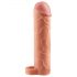 X-TENSION Perfect 1 - penis rukav s prstenom za testise (17,7 cm) - prirodan