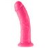 Dillio 8 - realistični dildo s postoljem (20 cm) - ružičasti