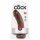 King Cock 8 dildo (20 cm) - smeđa