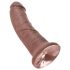 King Cock 8 dildo (20 cm) - smeđa