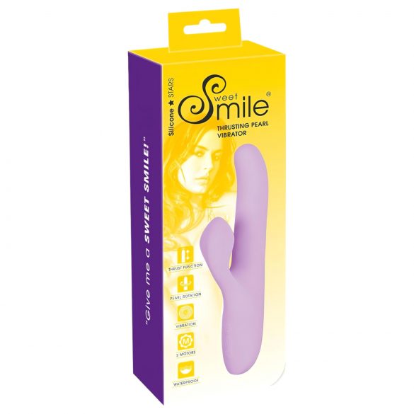 SMILE Thrusting - punjiva poluga za klitor, vibrator s rotirajućim potiskom (ljubičasta)