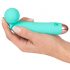 Cuties Mini Wand - bežični, vodootporni masažer vibrator (zeleni)