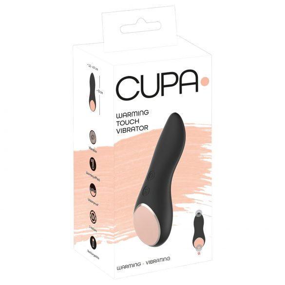 You2Toys CUPA - punjivi vibrator za klitoris s grijanjem (crni)