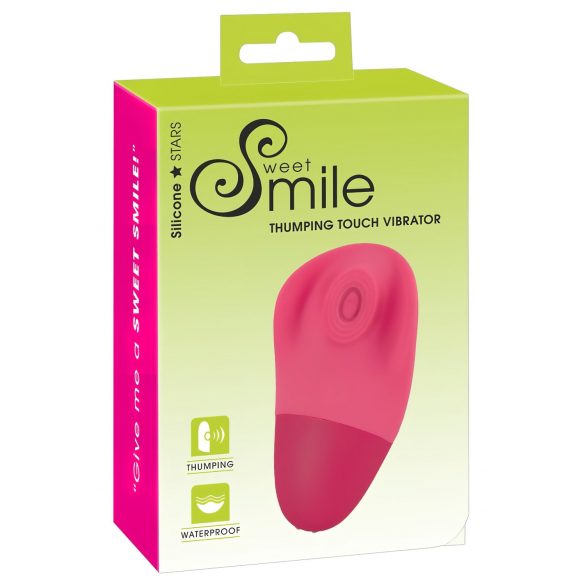 SMILE Thumping Touch - punjivi, pulsirajući vibrator za klitoris (ružičasti)