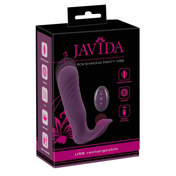 Javida RC - punjivi, radio, klitoralni vibrator s 2 funkcije (ljubičasti)