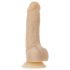 Naked Addiction Rotating 7 - akumulatorski, rotirajući vibrator (18 cm) - prirodni