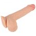 Nature Skin - dildo s kožom - 19cm (prirodna)