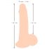 Nature Skin - dildo s kožom - 19cm (prirodna)