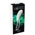 You2Toys Liaison - punjivi LED vibrator od silikonskog stakla (prozirno-bijeli)