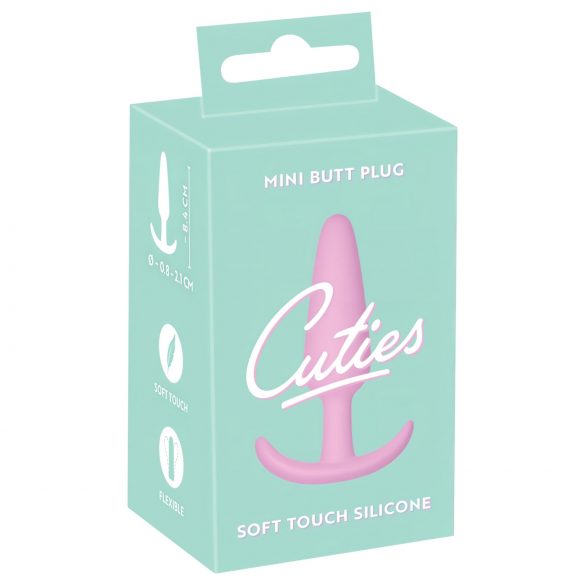 Cuties Mini Butt Plug - silikonski analni čep - ružičasti (2,1 cm)