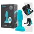 b-Vibe Rimming - rotacijski analni vibrator s kuglicama (tirkizna)