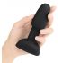 b-Vibe Rimming - rotirajući analni vibrator s perlicama (crni)