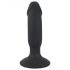 Black Velvet - akumulatorski analni vibrator s penisom (crni)