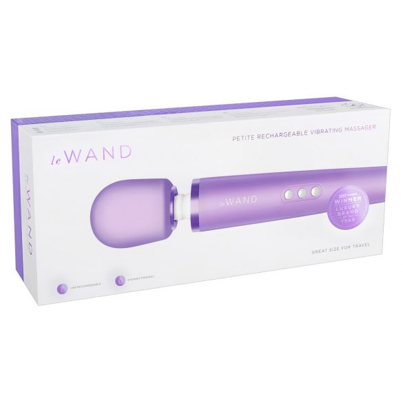 Le Wand Petite - ekskluzivni punjivi masažni vibrator (ljubičasti)