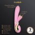 G-Vibe GRabbit - akumulatorski G-točka vibrator s 3 motora (roza)