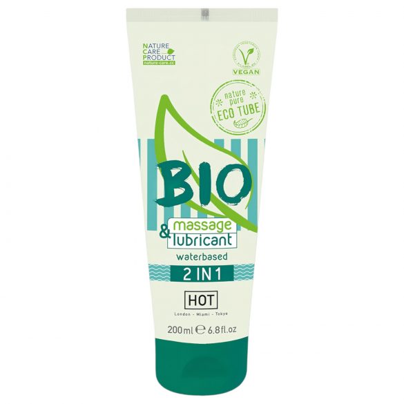 HOT Bio 2IN1 - lubrikant i gel za masažu na bazi vode (200ml)