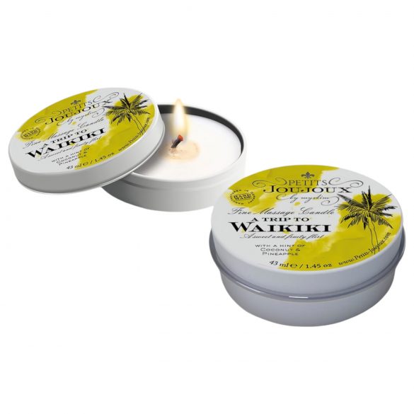 Petits Joujoux Waikiki - svijeća za masažu - kokos-ananas (43ml)