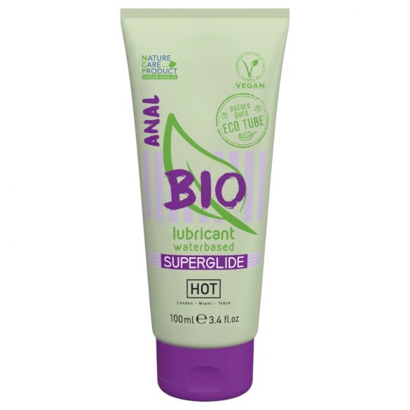 HOT BIO Superglide Anal - veganski lubrikant na bazi vode za analnu upotrebu (100 ml)