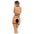 Rene Rofe Rassel Tassle - ukrasni body harness i tanga (crna) - S-L