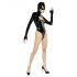 Black Velvet - Batwoman body dugih rukava (crni) - XL