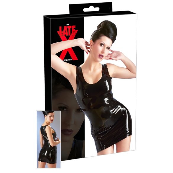 LATEX - mini haljina bez rukava (crna)  - XL