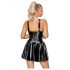 LATEX - mini haljina sa suknjom na volane (crna)  - XL