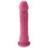 OgazR Optimus - realističan dildo s ljepljivim stopalima - 22 cm (roza)