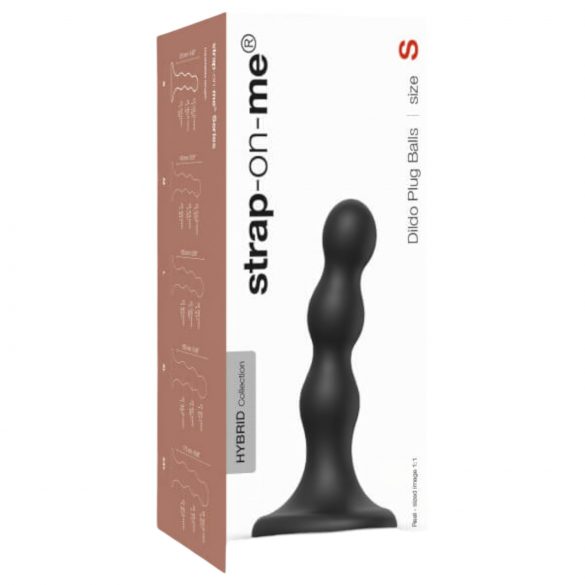 Strap-on-me Balls S - loptasti dildo (crni)