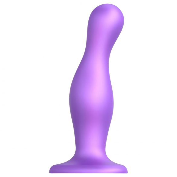 Strap-on-me Curvy L - valovit, s postoljem dildo (ljubičasta)