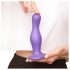 Strap-on-me Curvy L - valovit, s postoljem dildo (ljubičasta)