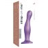 Strap-on-me Curvy L - valovit, s postoljem dildo (ljubičasta)