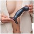 Strap-on-me Snaky M - savijeni analni dildo (metalno plava)