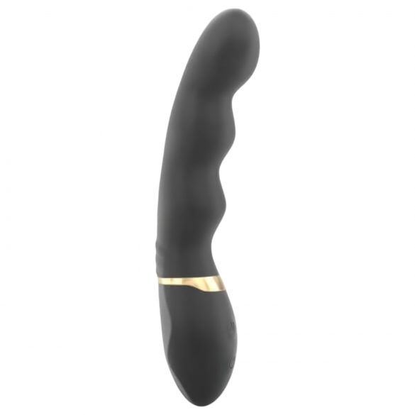 Dorcel Too Much 2.0 - punjivi vibrator s 3 motora (crno-zlatni)