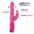 Dorcel Baby Rabbit 2.0 - punjivi vibrator s klitoralnim nastavkom (roza)