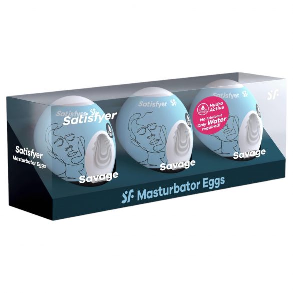 Satisfyer Egg Savage - set masturbacijskih jaja (3 komada)