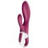 Satisfyer Heated Affair - grijači vibrator s nastavkom za klitoris (crvena)