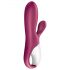 Satisfyer Hot Bunny - pametan vibrator sa grijačem i dodatkom za klitoris (crveni)